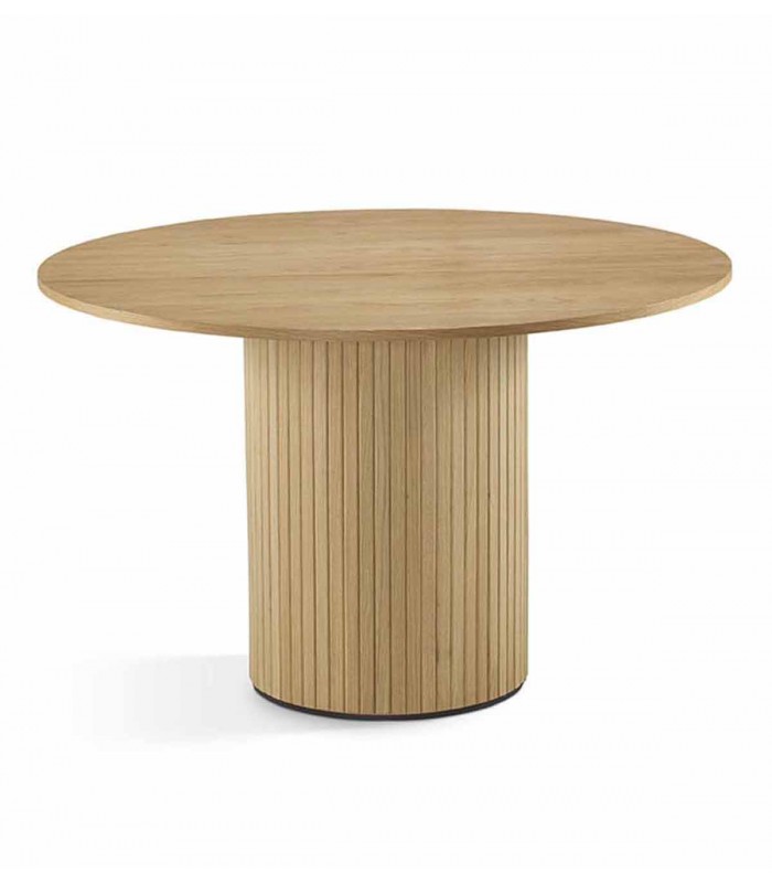 Mesa de comedor Redonda en madera BELISA