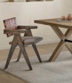 Pack de 2 Sillas tapizadas de madera KILIAN