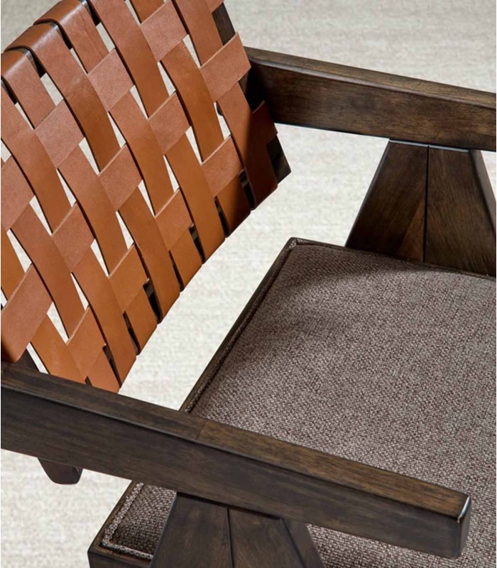 Pack de 2 Sillas tapizadas de madera KILIAN