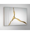 Espejo moderno SURCOS Oro Schuller