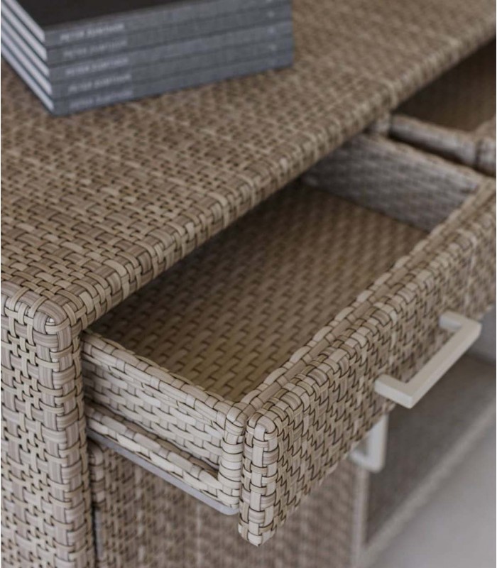 Aparador de jardín en ratán sintético PALOMA