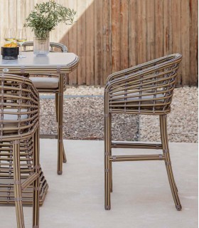 Taburete Alto en rattan sintético RUBY