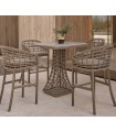 Taburete Alto en rattan sintético RUBY
