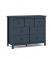 Cómoda moderna de madera MISTI Azul