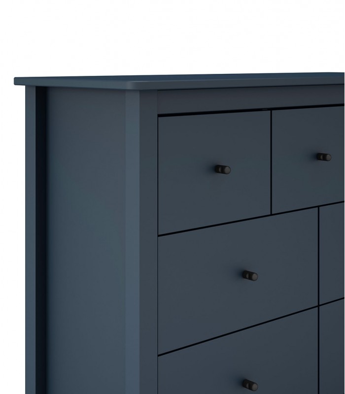 Cómoda moderna de madera MISTI Azul