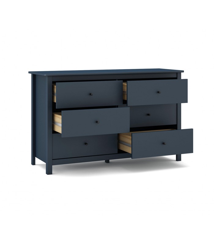 Cajonera de madera de Pino MISTI Azul