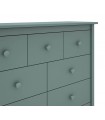 Comoda 7 cajones de madera de pino MAX Verde
