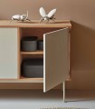 Aparador de madera de estilo nórdico YOKO Crema
