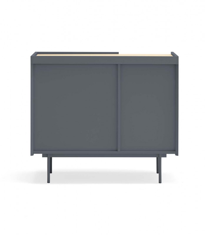 Cajonera de estilo moderno en madera OTTO Antracita