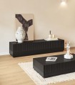 Mesa de televisión de estilo moderno DORIC Negro