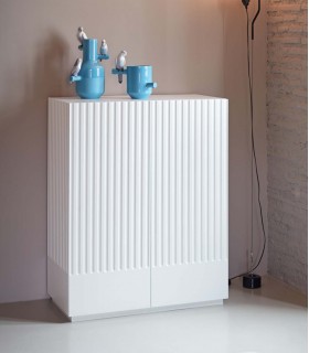 Mueble Auxiliar de madera DORIC Blanco