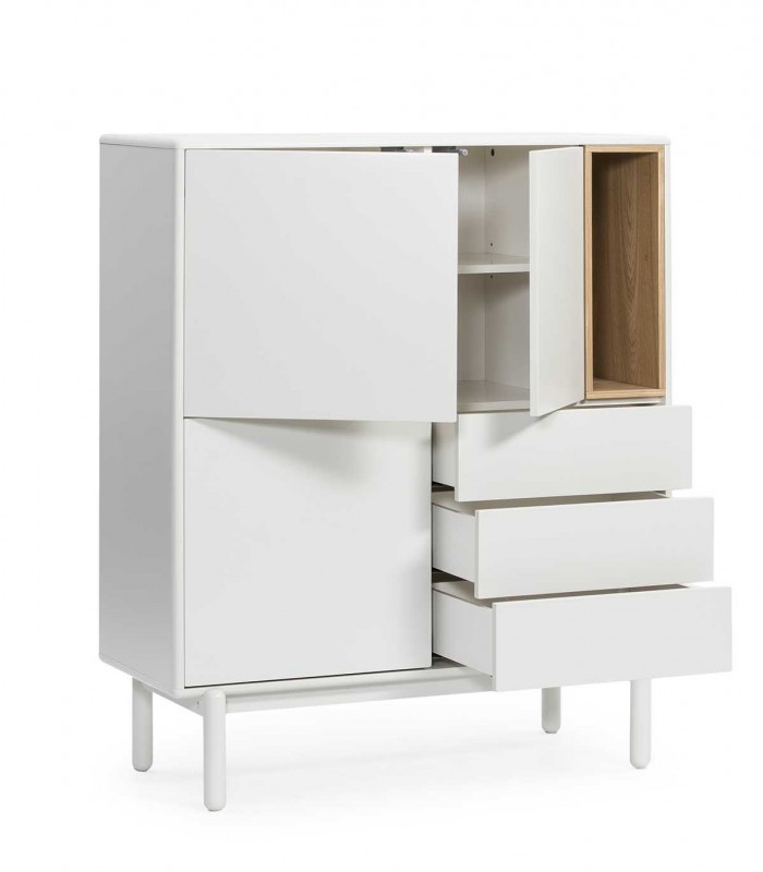 Mueble auxiliar de diseño nórdico CORVO Crema