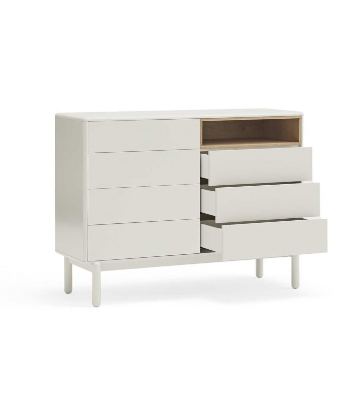 Cajonera de diseño nórdico CORVO Crema