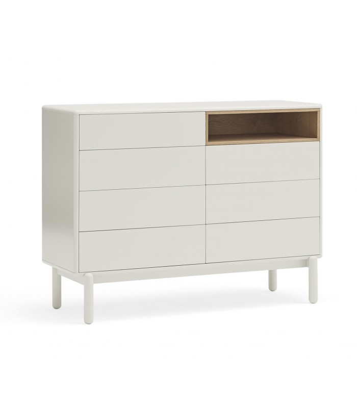 Cajonera de diseño nórdico CORVO Crema