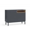 Cajonera de dormitorio estilo moderno CORVO Antracita