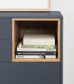 Cómoda de dormitorio de estilo moderno CORVO Antracita