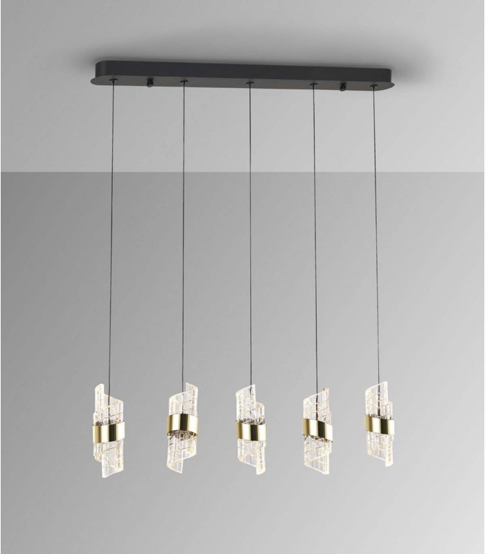 Lámpara moderna horizontal ILIADA 5 Luces