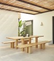 Mesa de comedor en madera de Pino BANDA