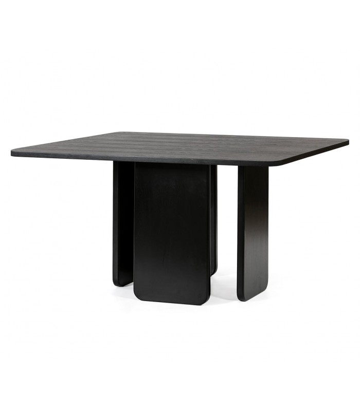 Mesa cuadrada de salón comedor ARQ Negra