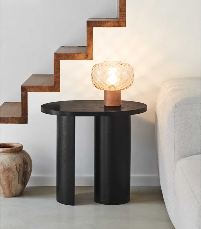 Mesa auxiliar de estilo moderno NORI Negro