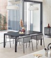 Set de 2 Sillas modernas tapizadas HUG Gris