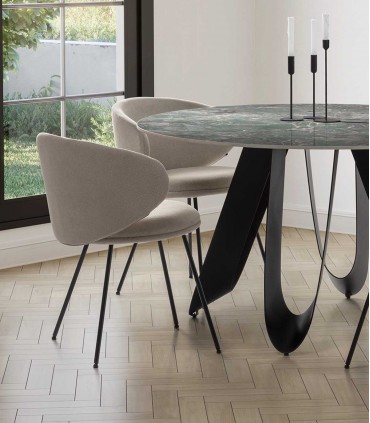 Pack de 2 Sillas tapizadas RUSH Beige