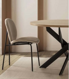 Pack de 2 Sillas tapizadas CORI Beige