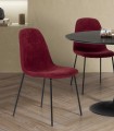 Set de 4 Sillas tapizadas RENNE Roja