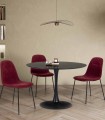 Set de 4 Sillas tapizadas RENNE Roja