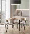 Conjunto de 2 Sillas de cocina ADRIANA Taupe
