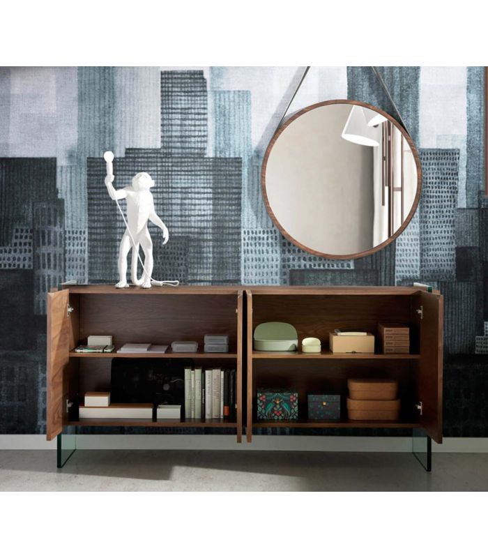 Aparador de Diseño en Madera SAJONIA Nogal