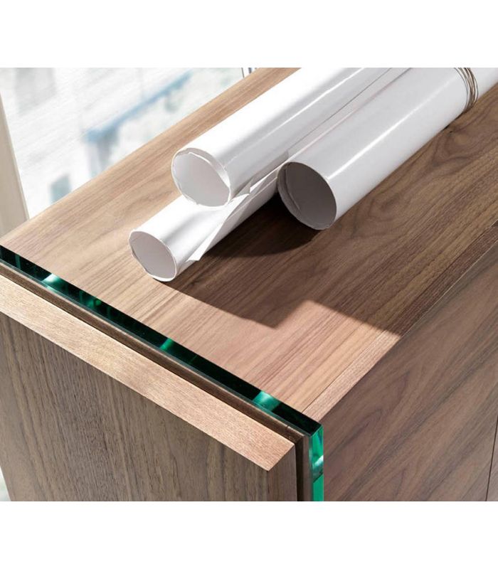 Aparador de Diseño en Madera SAJONIA Nogal
