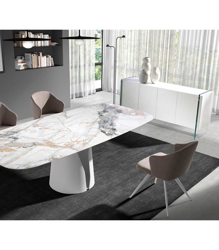 Aparador de Diseño moderno SAJONIA Blanco