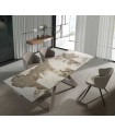 Mesa Extensible en acero y porcelánico CAMELIA
