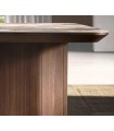 Mesa de comedor en madera y porcelánico SERNA