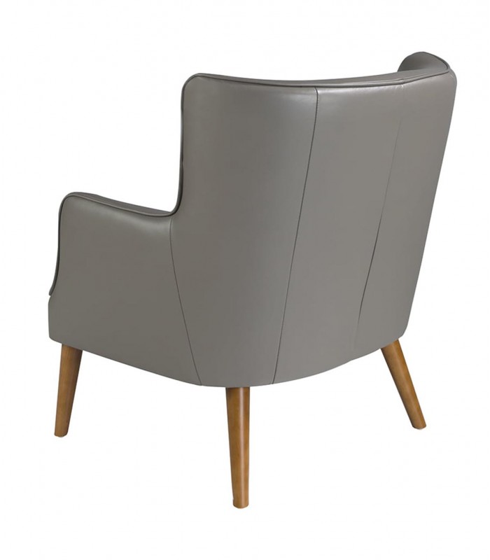 Sillón Chester tapizado en piel VALERIA