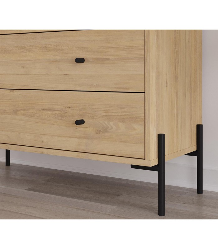 Cajonera en madera y metal MAYRA