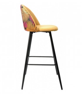 Conjunto de 4 Taburetes altos tapizados FLORAL