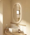 Espejos para baño con luz LED RUANA Oro