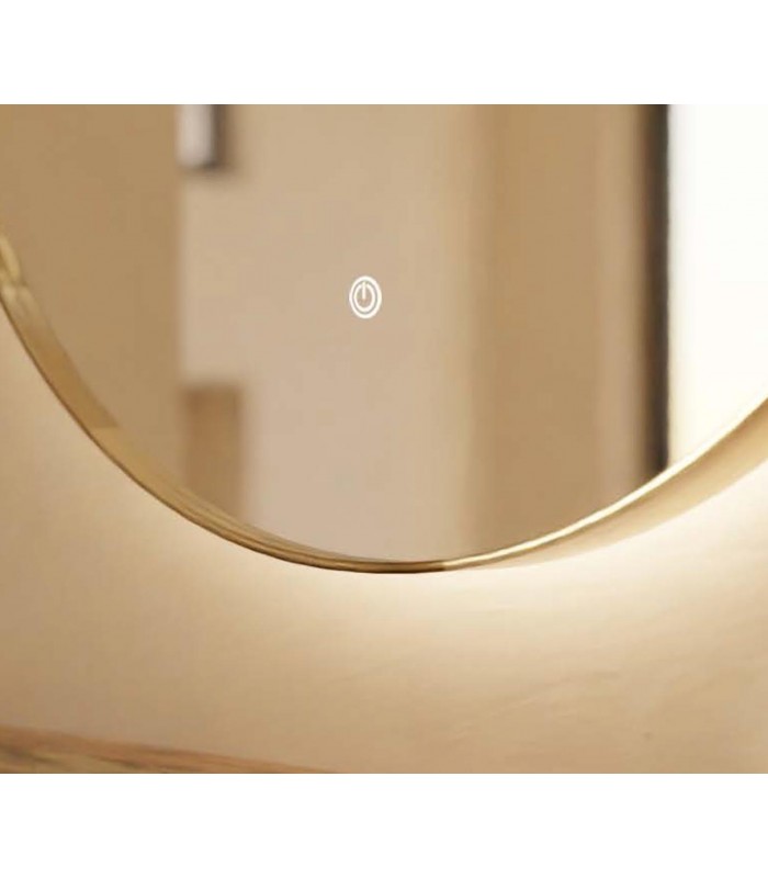 Espejos para baño con luz LED RUANA Oro