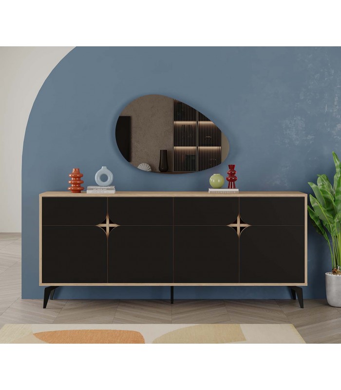 Aparador de grandes dimensiones LOLA Negro