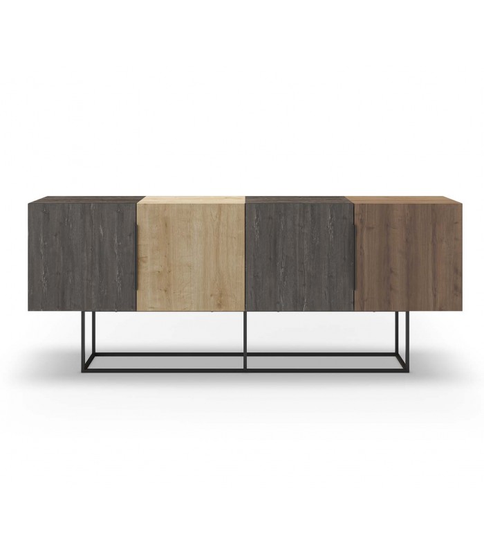 Aparador moderno en madera y metal MARTE