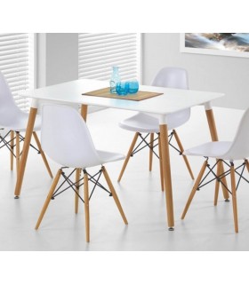 Mesa para cocina blanca NURY Rectangular