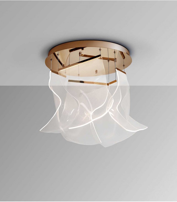 Lámpara LED VELOS 5 luces Oro Rosa