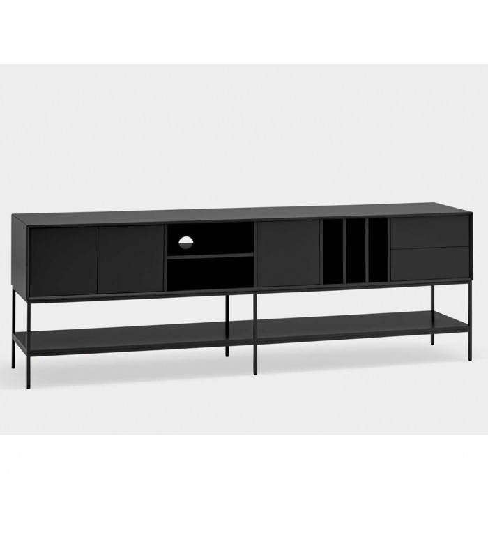Mueble tv y aparador diseño para salón comedor PLATT Negro