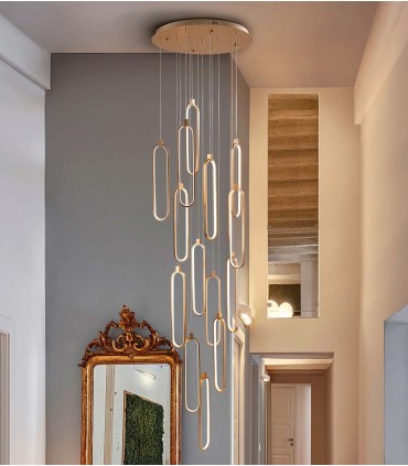 Lámpara LED COLETTE 14 Luces Dimable Grandes Dimensiones