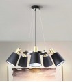 Lámpara con tulipas GISELA 5 Luces