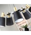 Lámpara con tulipas GISELA 5 Luces