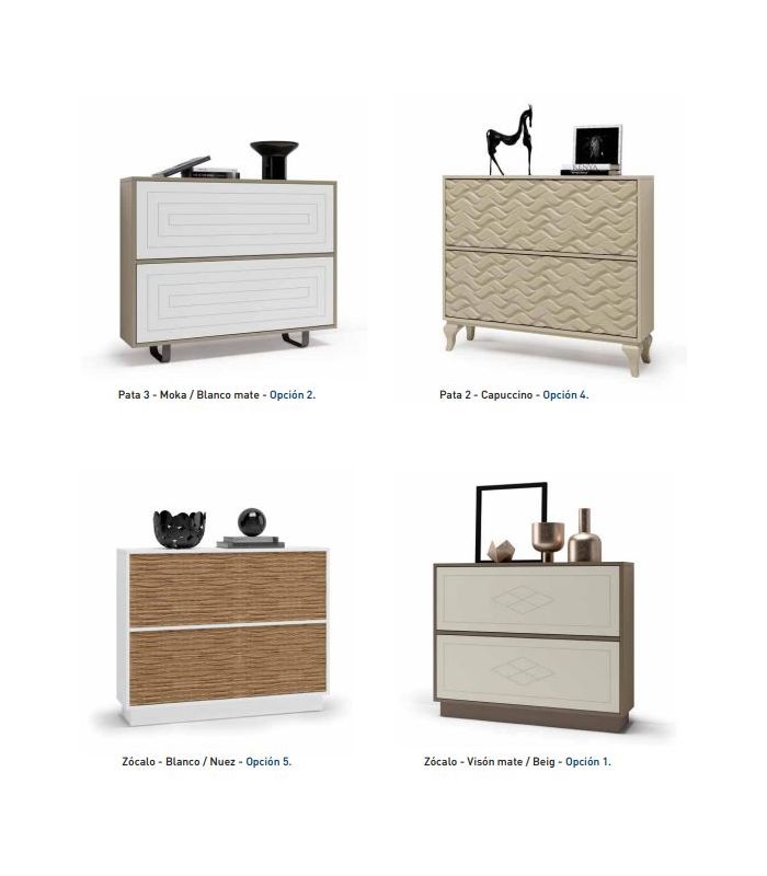 Mueble Zapatero Moderno modelo DUPLA Rombos