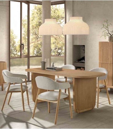 Mesa de comedor de madera CORFU